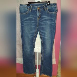 Womans Jeans Buffalo David Bitton in a size 31 waist with vibrant gold stitching